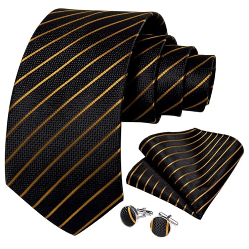 Corbata de seda rayada para mujer y hombre