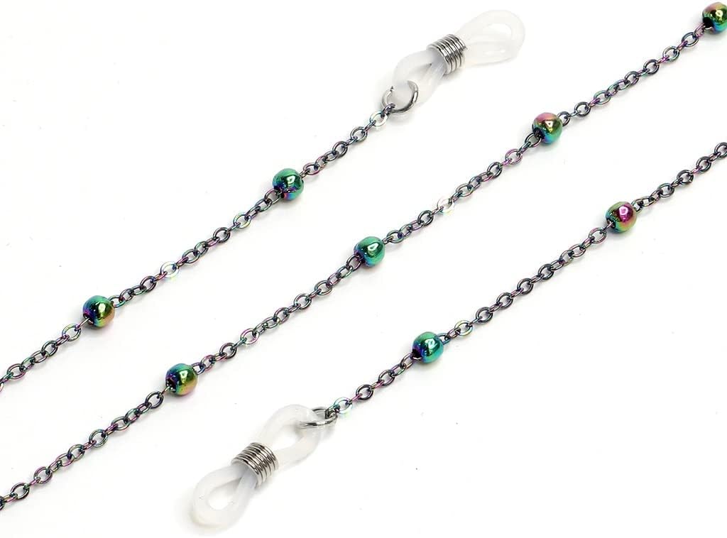 Colorful Eyeglass Chain Bead Clip Is Not Easy To Fade Fashion Anti-loss