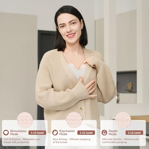 Extractor de leche eléctrico manos libres 2 unidades miniatura 6