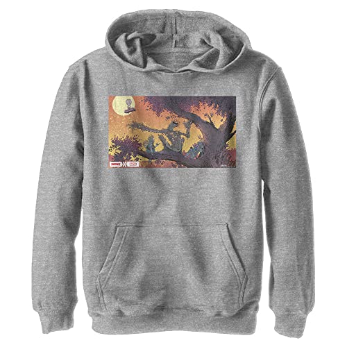 Sweat à capuche Groot Panel Marvel pour enfant - Pull à poche en coton noir
