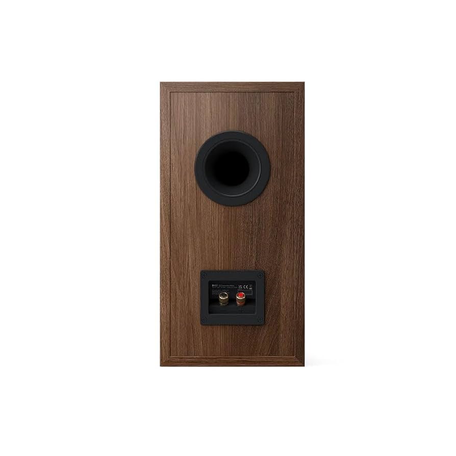 KEF Q Concerto Meta Three-Way Bookshelf Speaker (Walnut, Pair)