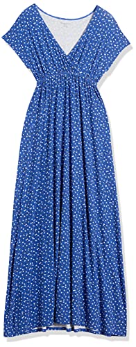 Image of Amazon Essentials Women's V Neck Short Sleeve Empire Waist Maxi Dress (Available in Plus Size)