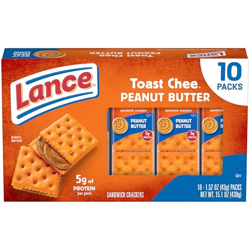 Lance ToastChee Peanut Butter, 10 Count 1.52 Oz