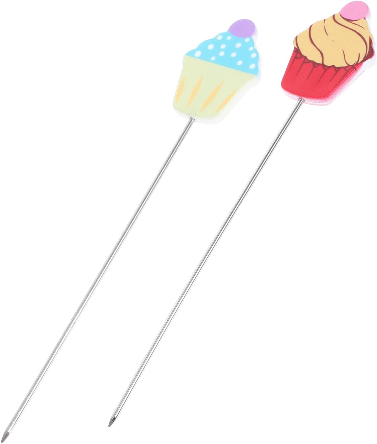 Stainless Steel Cake Tester Stick 2pcs Small Cake Testing Needle for Baking Doneness Dessert Probe Tool Kitchen Baking Accessory