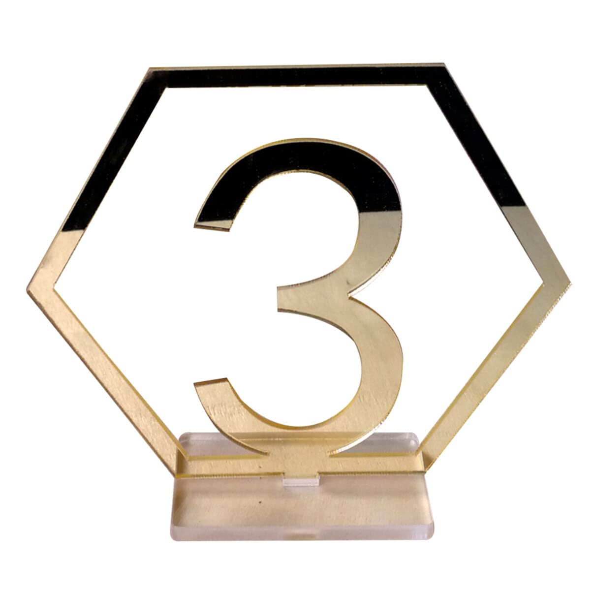 1-20 Números de Mesa de Boda Soporte de Números de Mesa Acrílicos para Recepción de Boda Fiesta Eventos de Cumpleaños Festival O Decoración de Comida (Dorado)