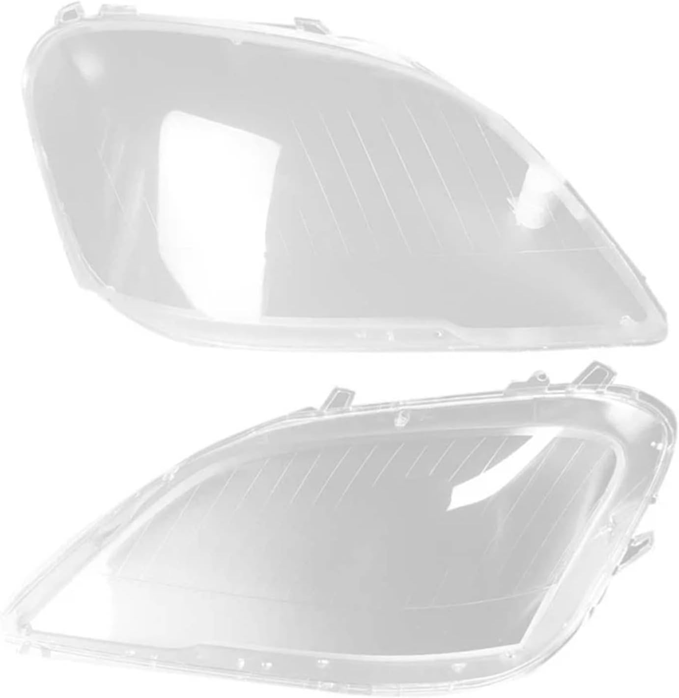1pair For mercedess benzs W164 2009-11 ML-Class Car Side Headlight Clear Lens Cover Lampshade Shell