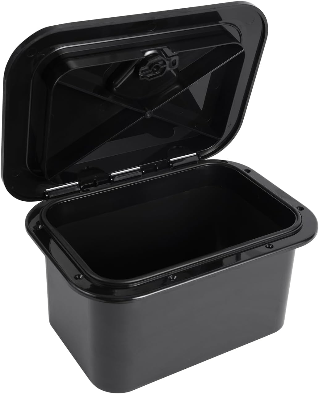 Marine Deck Access Hatch 10.63"×14.76" White/Black Rectangle Boat Hatch & Lid,Boat Deck Hatch Lids