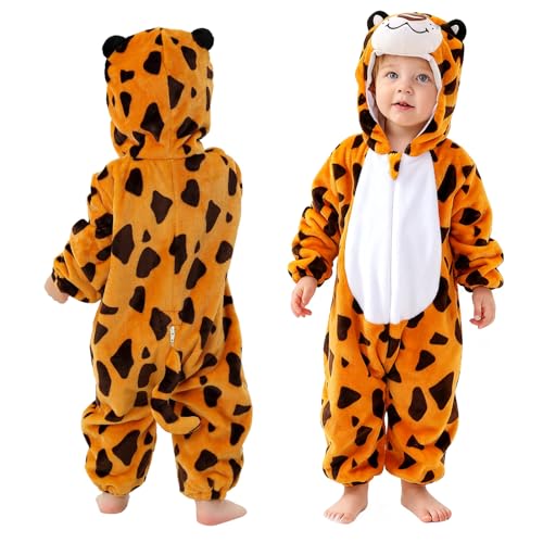 SingingWang Pijamas de Animales para Niños, Pijama Entero, Disfraz de Animales, Pijamas para Niños, Pijama Niña, Onesie con Capucha Animal Suave y Esponjoso para Fiestas, Carnaval, Navidad, Cumpleaños