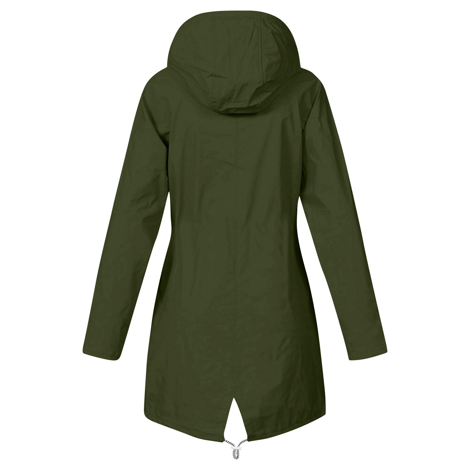 Generisch Wintermantel Damen Lang Parka Fleece Gefüttert Winterjacke Warm Damen-Mäntel Winter Mantel Mit Taschen Winterparka Elegant Kapuzenjacke Einfarbig Jacke Langarm Kapuzenmantel Winddicht