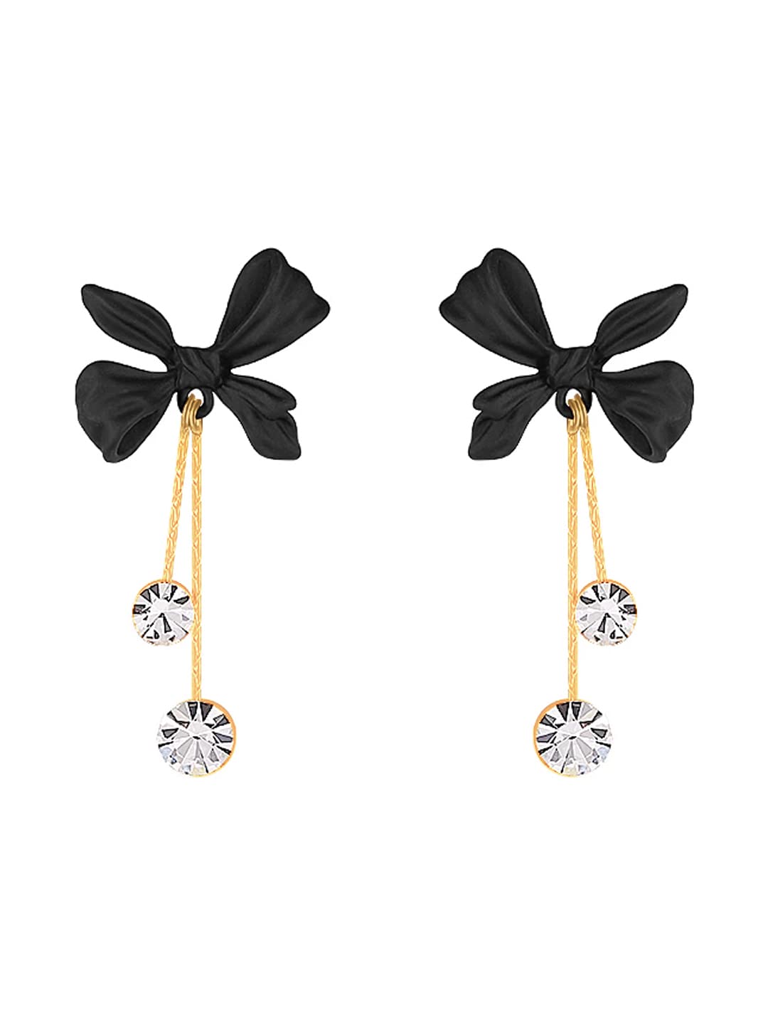 Yellow Chimes Earrings for Women and Girls Drop Earrings for Girls | Gold Toned Black Color Crystal Drop Earrings | Birthday Gift for girls and women Anniversary Gift for Wife (B0BPPKJW9V) Amazon Price History, Amazon Price Tracker