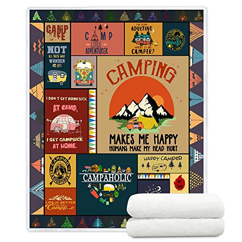 YunTu Manta de camping naranja 150 x 200 cm