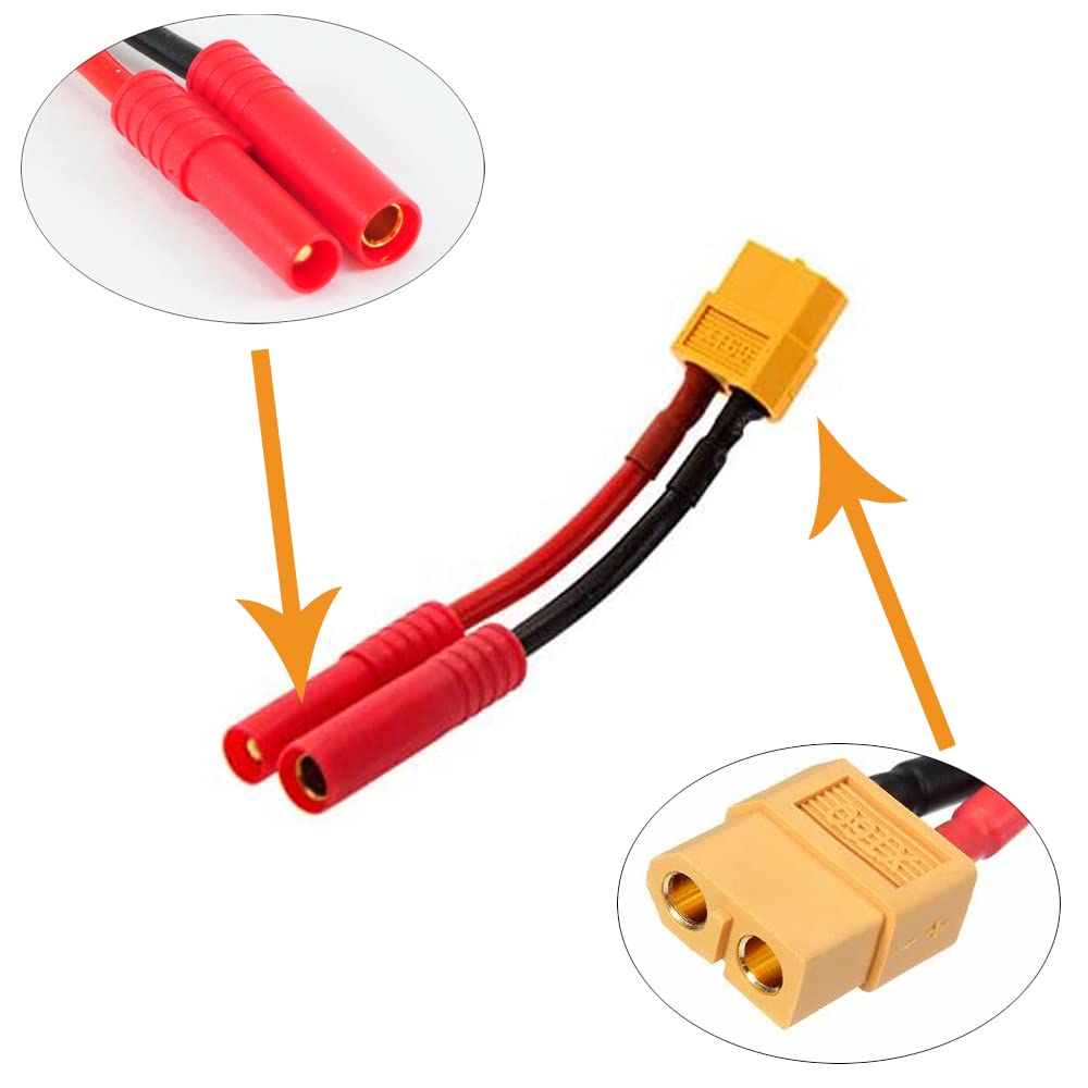 Adattatore XT60 Femmina-Femmina: 2 Pezzi Senza Cavo Per Droni E Auto RC - 2