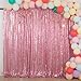 ShiDianYi 8 X 8, Ready to Dispatch,Shiny Pink Sequin Backdrops, Fuchsia Pink Sequin Photo Booth Backdrop, Party Backdrops,Wedding Backdrops, Sparkling Photography Prop