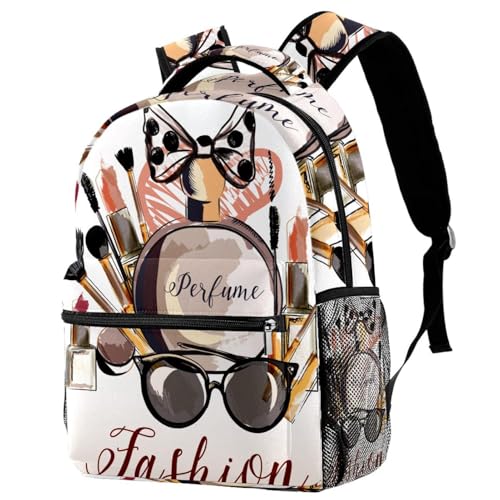 Sac à dos d'école pour ados avec compartiment pour pinceaux de maquillage Sticklip