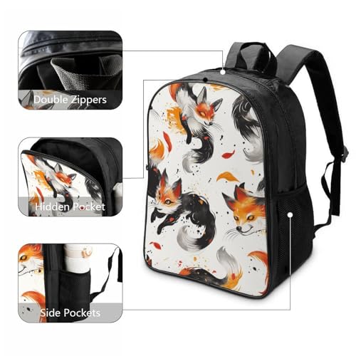 Mochila infantil con diseño de zorro ajustable y resistente 3