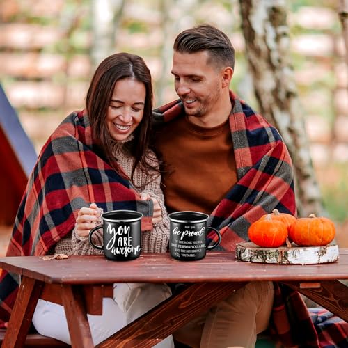 Juego de 12 tazas de café con asa 12 oz Uiifan miniatura 7