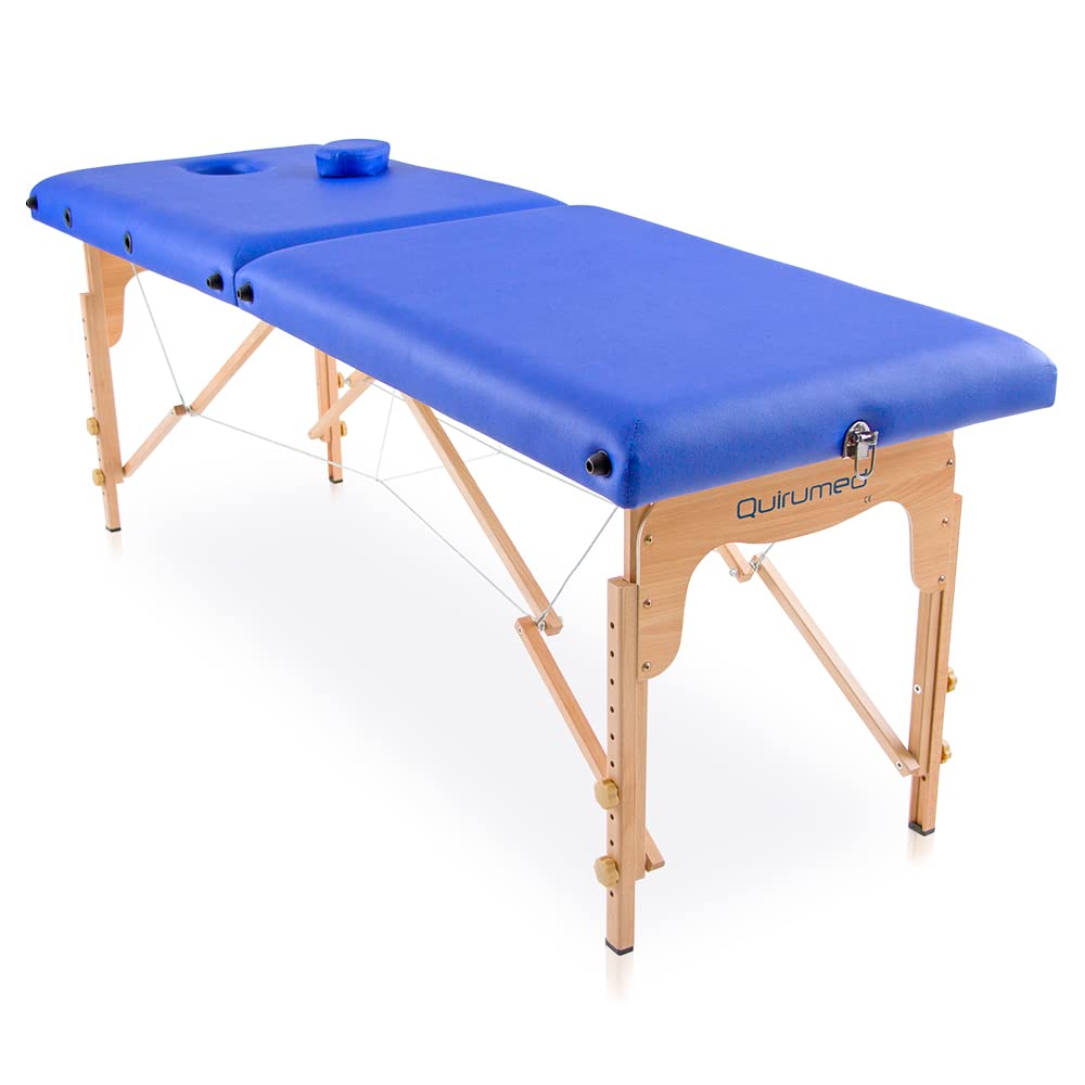 Table pliante en bois Basic 180 x 60 cm (bleu)