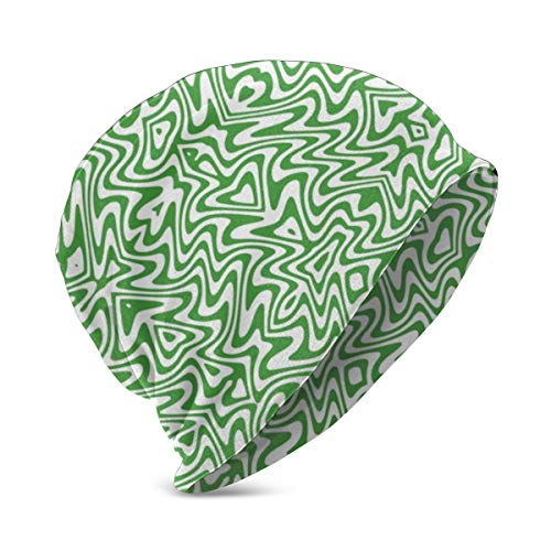 Preisvergleich Produktbild Liliylove Kleine Mütze, Spearmint mit Schmetterlingen und Wirbeln, niedlich, gestrickt, weich, warm, Stretch, schlauchig