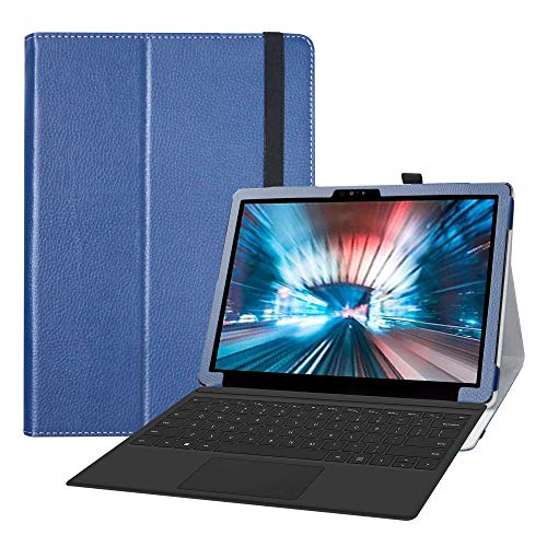 Étui Dell Latitude 7210 7200 coque tablette 12.3 pouces avec support pliable bleu