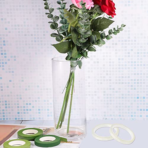 image for Pengxiaomei 2 Roll Clear Floral Tape,1/4