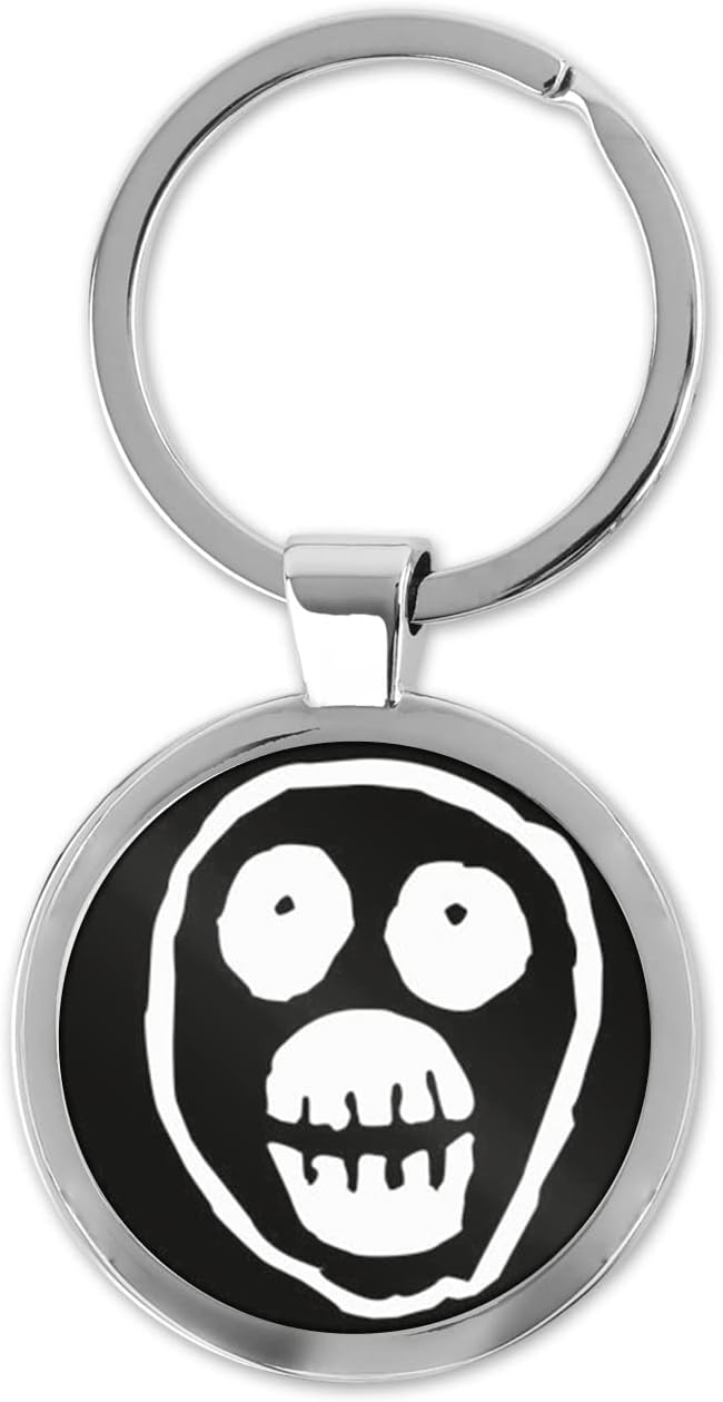 Mighty Boosh Logo Round Metal Keyring with Gift Box