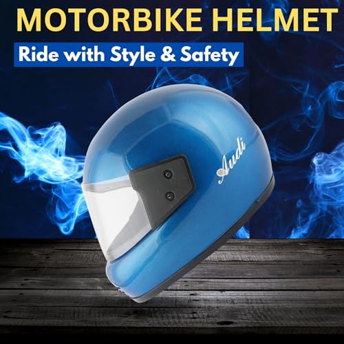 Image of Sage Square Audi Full Face Clear Visor Helmet | ISI Certified | High Standard Safety | Extra Comfort & Stylish