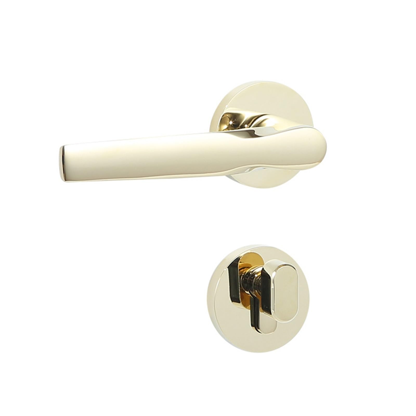 Latón Cerradura de Puerta Americano Silencioso Madera Maciza Manija