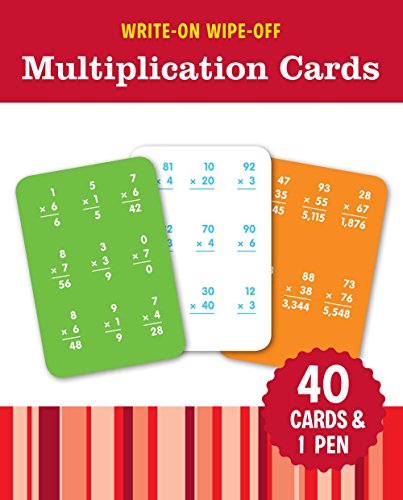 Write-On Wipe-Off Multiplication Cards Write-On Wipe-Off Multiplication Cards