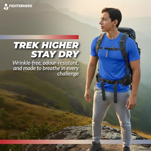 Image of Gym T Shirts for Men Workout | Sports Tshirt for Man | Running Mens T-Shirts | Polyester Men's T Shirt | Quick Dry fit Training Active Wear | Badminton Football Jersey Tshirts