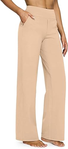 MGWTFZDL Yoga Dress Work Pants Women Stretch Business Casual High Waisted Wide L