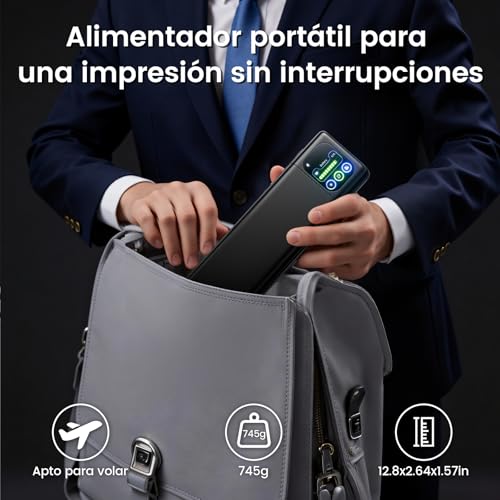 Miniatura 6 de Phomemo M08d Impresora Térmica Portátil A4 Con Pantalla Táctil, Compatible Con Iphone Pc Usb Y Bluetooth Inalámbrico, Para Imprimir Contratos Documentos En Blanco Y Negro Sin Tinta