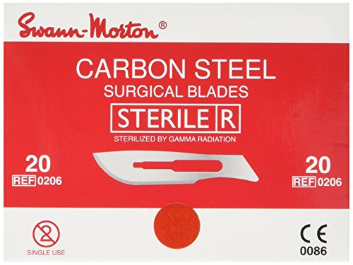 Swann Morton 0206 - Lama sterile, misura 20 (confezione da 100 unitĂ )