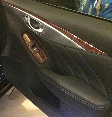 Interior Burl Wood Dash Trim Kit Set For Infiniti Q50 Q 50 4 Door Sedan 2017 2018 2019 2020 2021 #TOP3