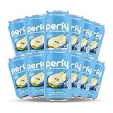 PERFY Caffeine Free Dr. Perfy Soda | Made With Real Fruit Juice - Low Sugar Nootropic Drink with L-Theanine + Ashwagandha | Calming Adaptogen Mocktail | Keto + GLP-1 Friendly (12-Pack Healthy Functional Soda Alternative)