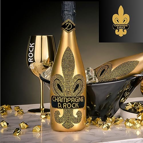 Brut Champagner Rose - D. Rock | 50% Pinot Noir 45% Chardonnay 5% Pinot Mineur - Bouzy Redwine | Regional geerntete Trauben | Sekt 0,75l | Französisches Rose Champagner | 2 Jahre gereift | Rose Sekt