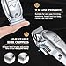 Ufree Hair Clippers for Men Professional, Barber Clippers and Trimmers Set, Cordless Hair Clippers for Hair Cutting Kit with LED Display, Electric Hair Trimmer, Gifts for Men, Silver