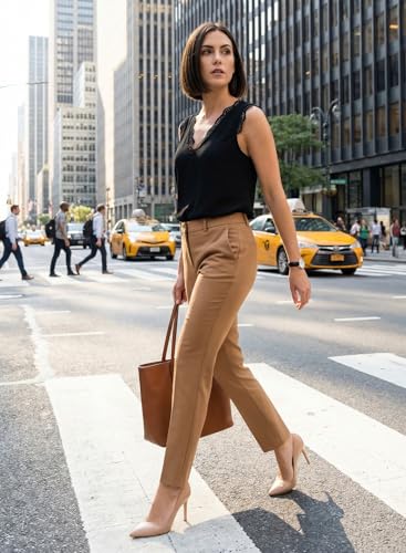 BLENCOT Women Tank Tops V Neck Sleeveless Lace Blouse Casual Vest Summer Camisole Shirts