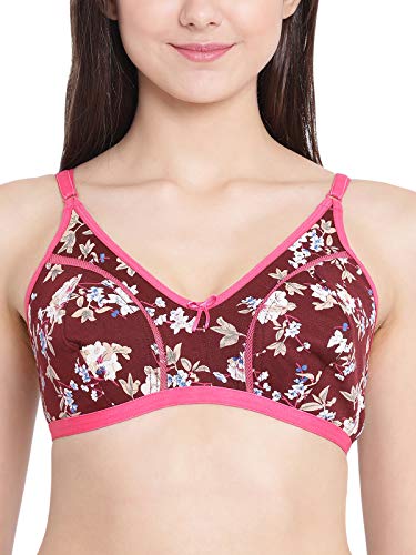 Image of Clovia Women's Cotton Non-Padded Non-Wired Floral Print Bra