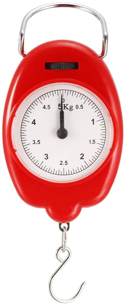 XYWHPGV Handle Spring Scale 5kg ABS Plastic Portable Handheld Hanging Balance Dial Weight Scale Random Color d375c 54dc2