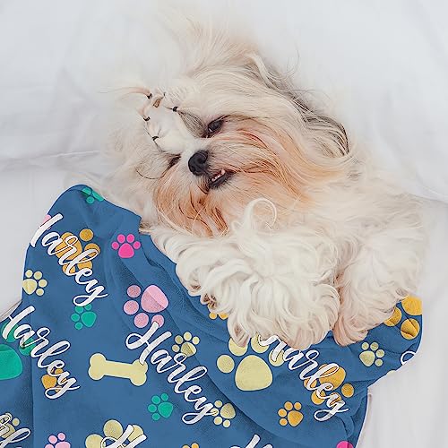 Personalized-Dog-Blanket-for-Large-Small-Medium-Dog-Custom-Your-Pet-Name-Custom-Dog-Blanket-with-Paw-Bone-Prints-Puppy-Essentials-Pubby-Blanket-Dog-Blanket-for-Bed-Kennel - Cucciolini Doodles Personalized-Dog-Blanket-for-Large-Small-Medium-Dog-Custom-Your-Pet-Name-Custom-Dog-Blanket-with-Paw-Bone-Prints-Puppy-Essentials-Pubby-Blanket-Dog-Blanket-for-Bed-Kennel