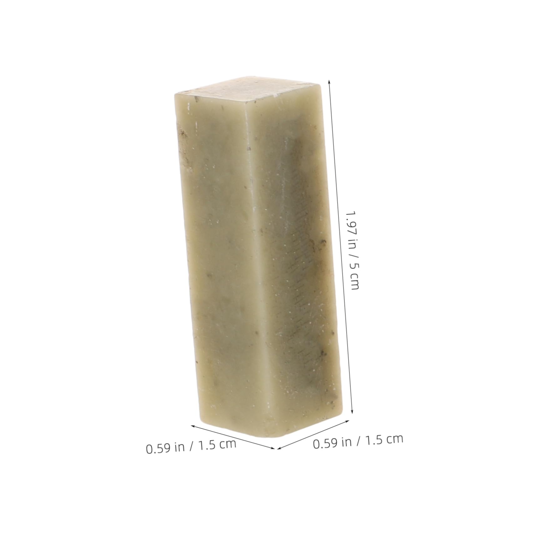 SHINEOFI Blocco di Sigillo in Pietra Rettangolare 5 Pezzi 1,5x1,5x5 Cm Impugnatura Comoda e Facile da Controllare, per Incisioni e Pratiche Artigianali