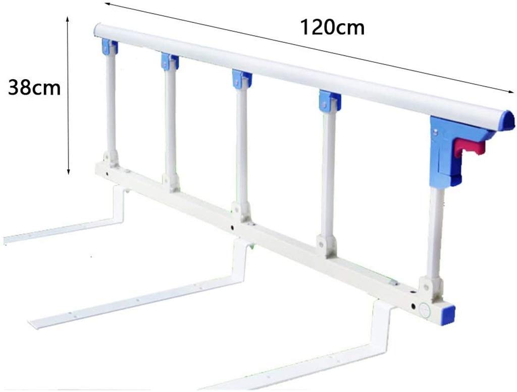 Barandilla de Cama Plegable Grande, Protector Lateral de Seguridad para Personas Mayores, Barra de Parachoques con Agarre de Metal, manija de Ayuda para Adultos, barandilla de Cama para Disc