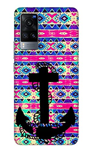 Next Door Enterprises Drift Anchor Back Cover for Vivo X60 (Poly Carbonate | Purple)