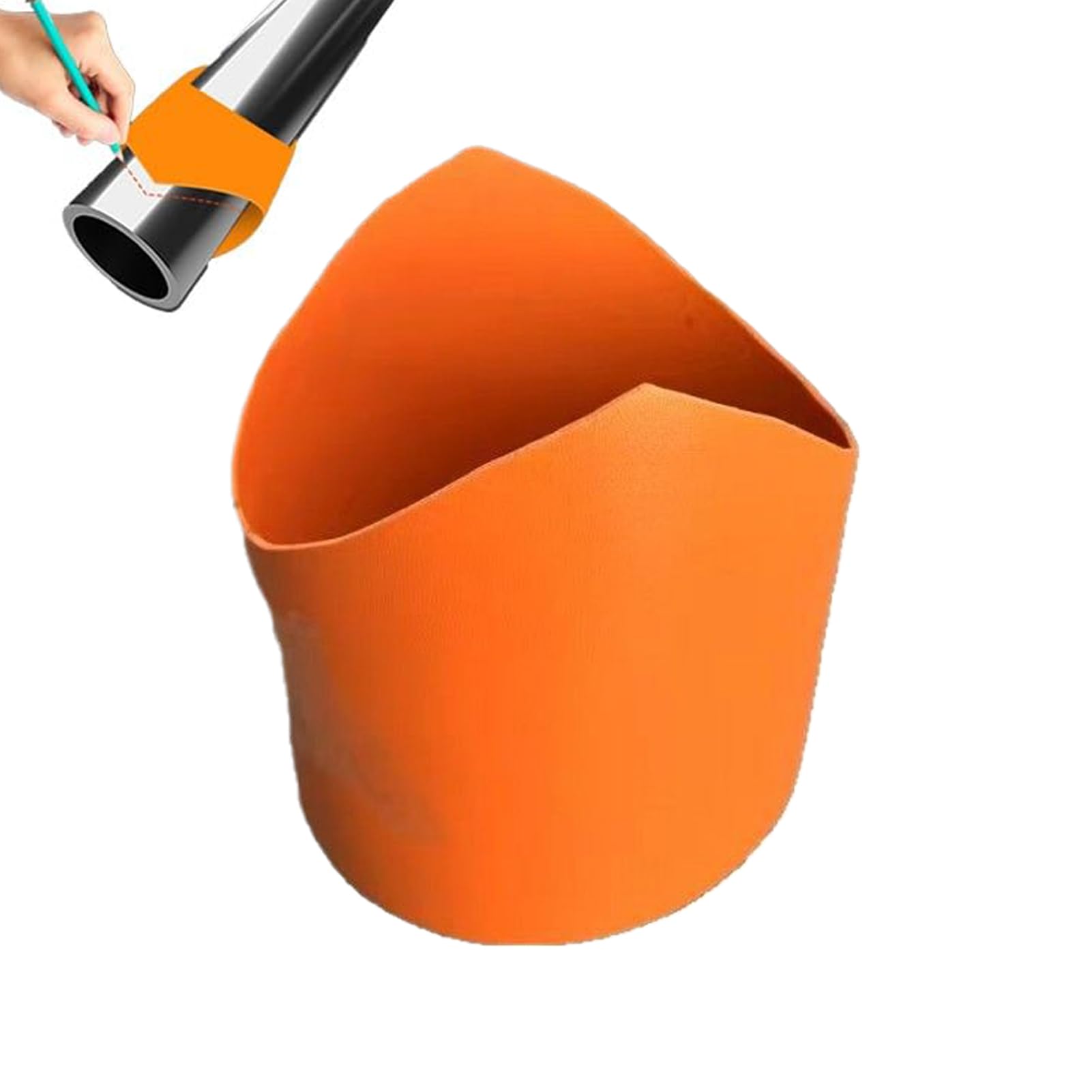 Pipe Saddle Template Cutting Guide, Plumbing Pipe Saddle Template, Arc Edge Contour Accurate Stencil Tool for Fabrication PVC Metal Tube HVAC Plumber Welding