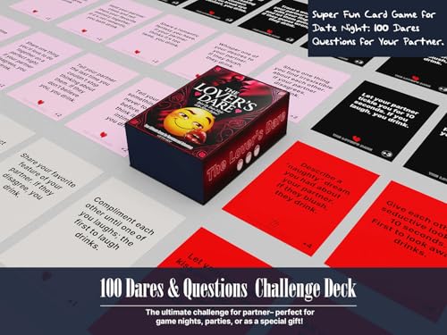 couples games for date night card game for dating super fun card game for couple 100 dares amp questions for your partner romantic anniversary amp valentines gifts for her him the lover39s dare