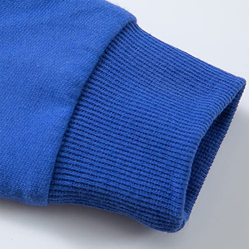 Kiench Boys' Crewneck Sweatshirt Cotton Pullover Shirts Plain 2-Pack4