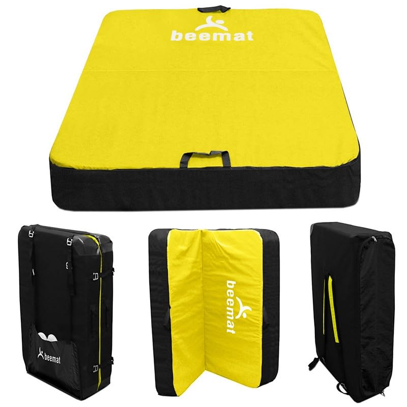 BEEMAT Brimham Bouldering Crash Pad [Each] • Designed to absorb and dissipate the force smoothly from the most notorious highball falls • Lime Green/Black