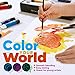 AEM Watercolor Paint Set - Washable Water Color Painting for Kids, Beginners, Art Students, Adults - Art Supplies Kit 24 Water Coloring Paint Tubes, Brush Set, Paper & Palette/Pan for Water Colors