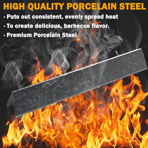 Image of SafBbcue Grill Parts Kits for Weber Genesis Silver A Spirit 200,Spirit 500 /520 /530 /500 LX Series Gas Grills with Side Mounted Control Panels 7534 Porcelain Steel Flavorizer Bars 7507 Burner Tubes