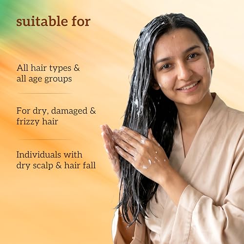 Image of inatur Argan Oil Hair Mask | Deep Conditioning & Damage Repair | Reduces Hair Fall, Controls Frizz, Nourishes, Strengthens, Adds Shine & Smoothness | Sulfate & Silicone Free | Natural & Vegan | 200g